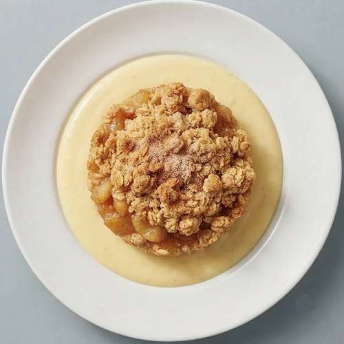 Apple Crumble & Custard 