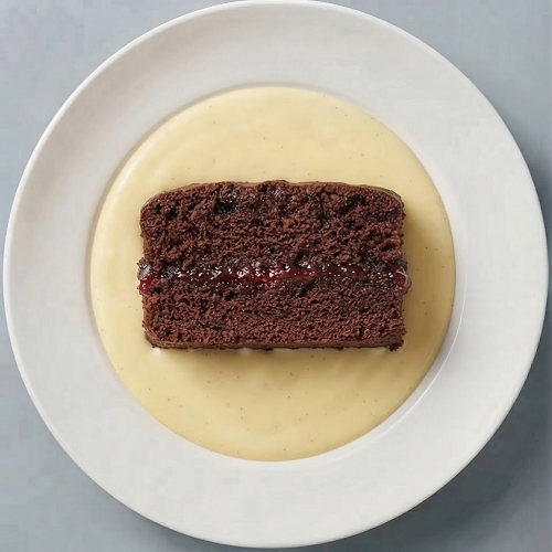 Jam Chocolate Sponge & Custard 