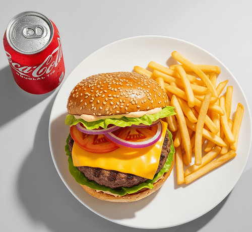 Cheese Burger Meal 