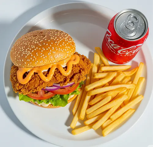 Steeple Special Burger Meal 